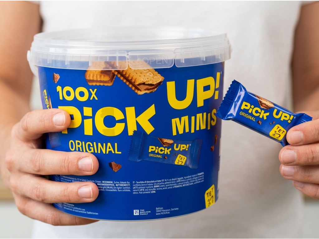 PiCK UP! Minis XXL kyblík v ruce