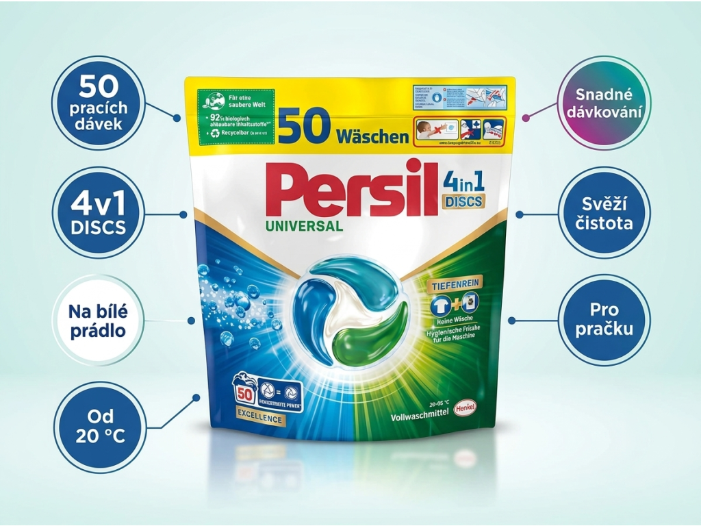 Persil DISCS 4v1 - přehled výhod