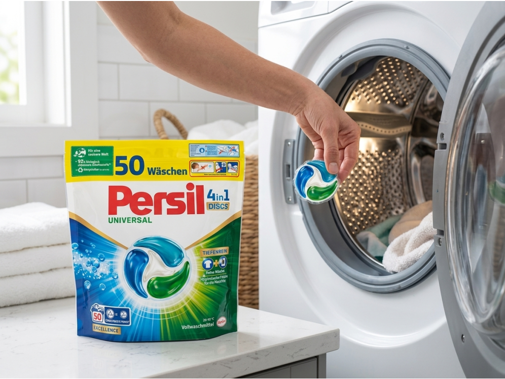 Persil DISCS při použití v pračce
