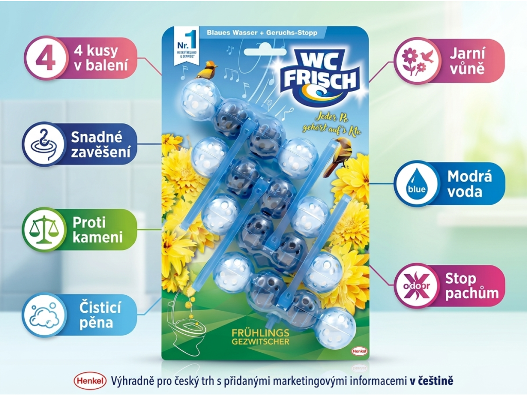 WC Frisch Jarní zpěv 4pack - infografika benefitů