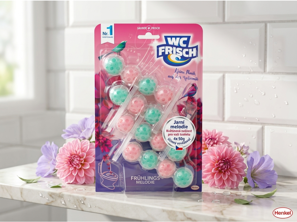 WC Frisch Jarní melodie 4pack v koupelně