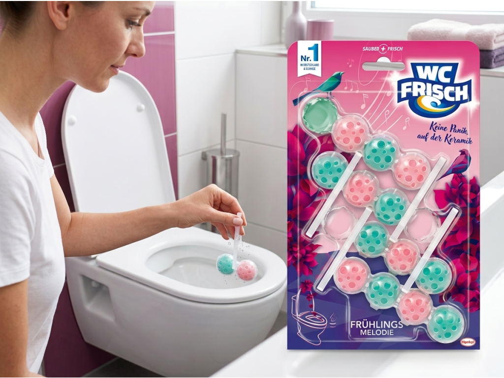 Použití WC Frisch Jarní melodie 4pack