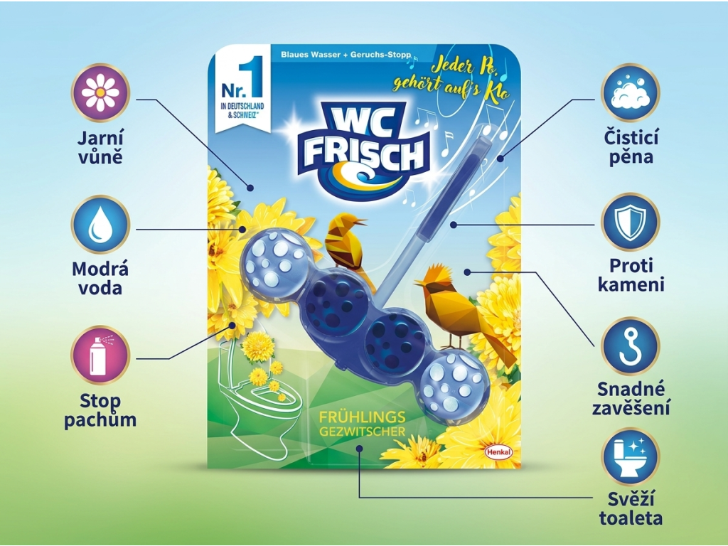 WC Frisch Jarní zpěv - infografika benefitů