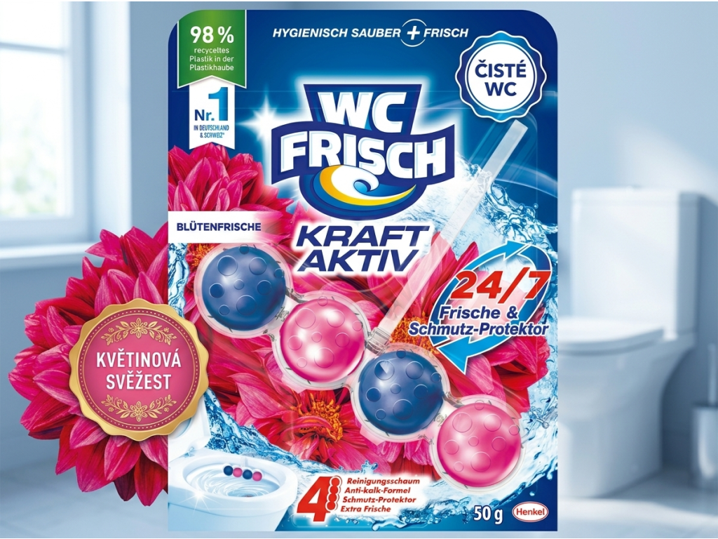 WC Frisch Kraft Aktiv v koupelně