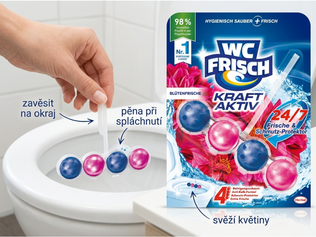 Použití závěsného bloku WC Frisch