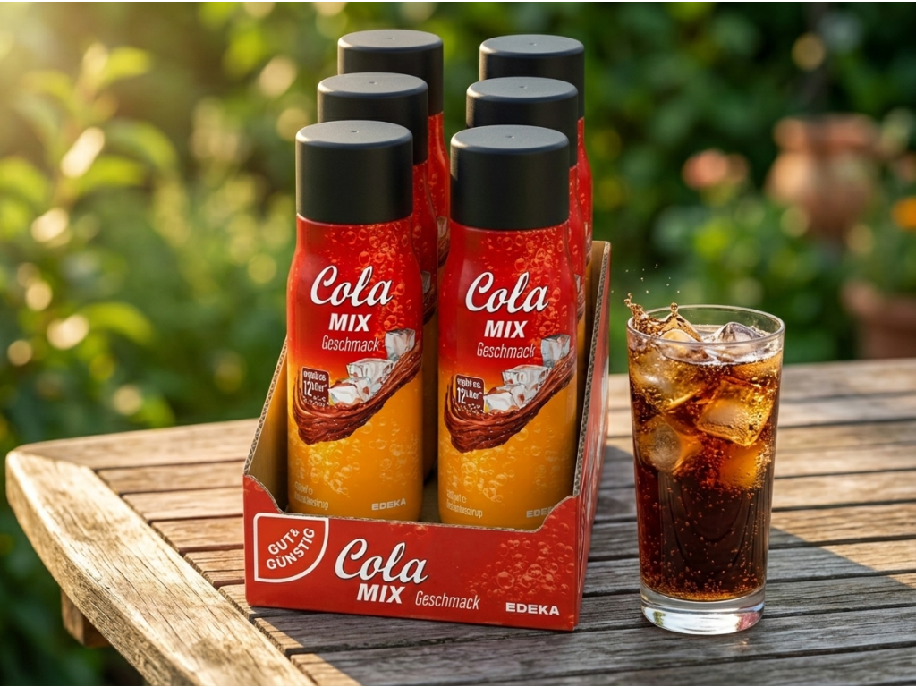 G&G Cola Mix sirup v letním prostředí