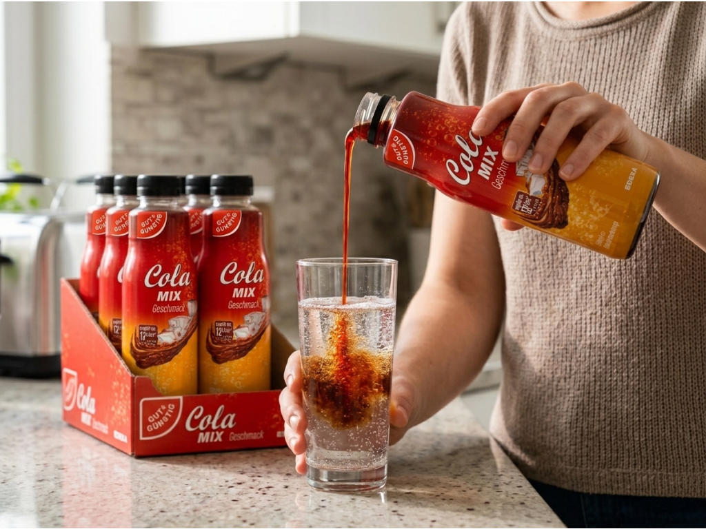 Příprava nápoje z G&G Cola Mix sirupu