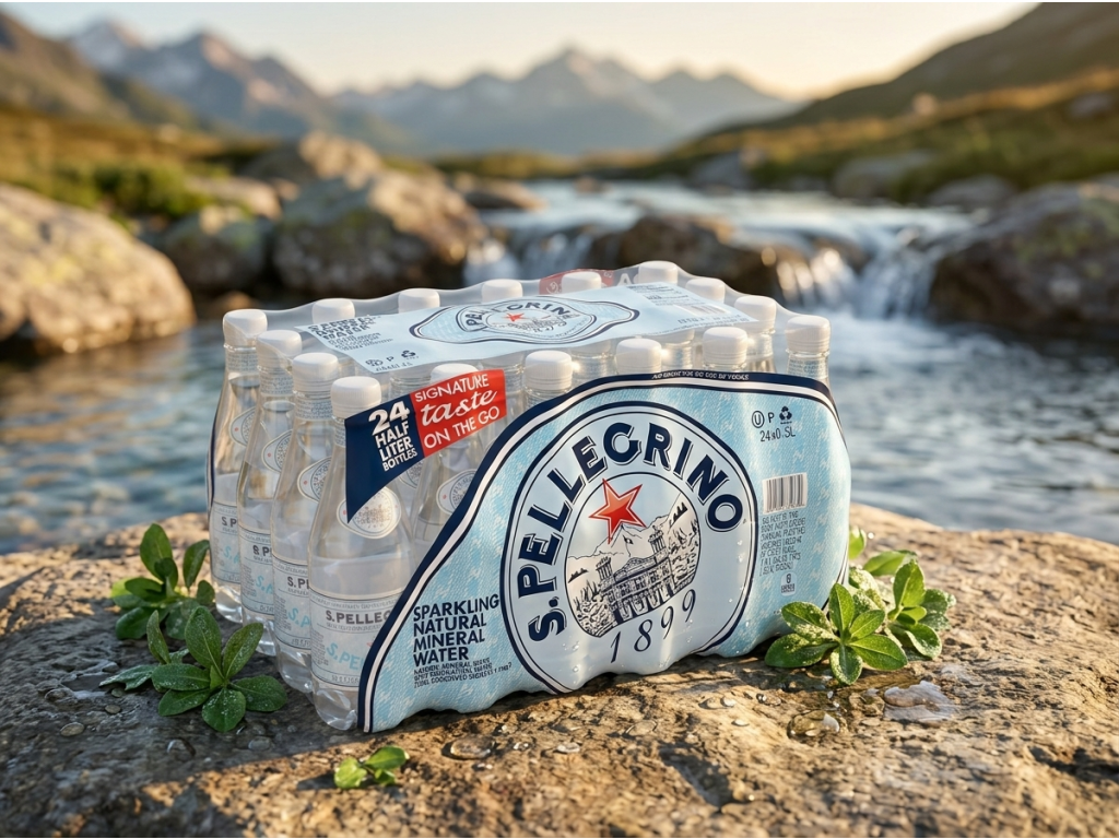Sanpellegrino perlivá minerální voda Frizzante 24x0,5 l - příroda a čistá voda