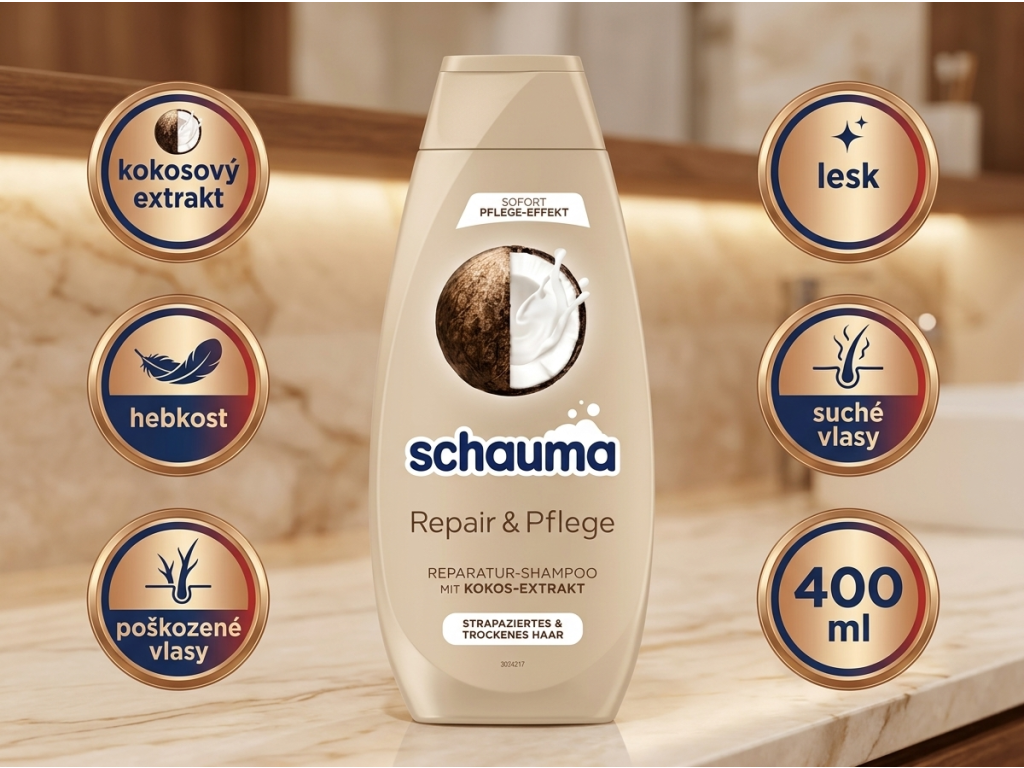 Schauma Repair & Pflege kokos - přehled výhod