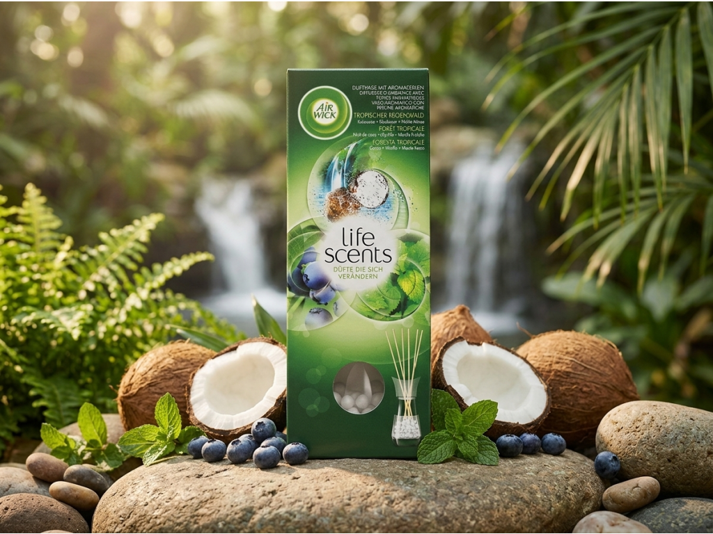 Air Wick Life Scents Tropický deštný les - produkt v přírodním prostředí