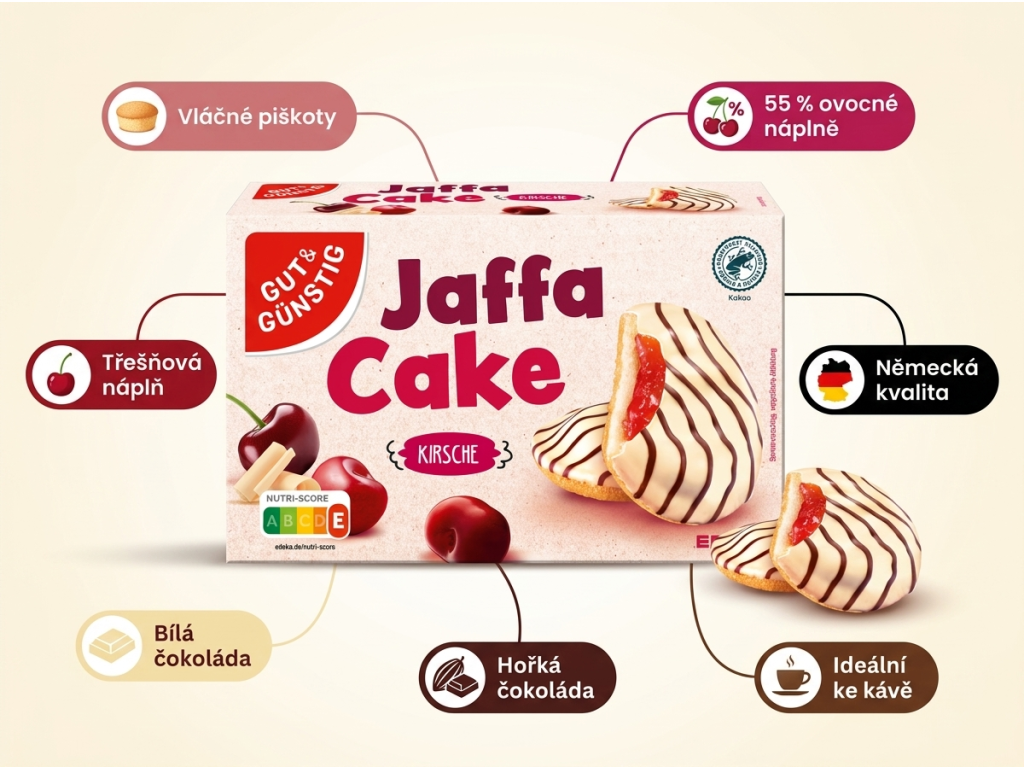 G&G Jaffa Cake třešeň - přehled výhod
