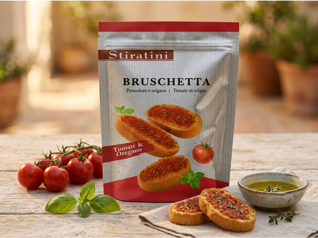 Stiratini bruschette s rajčaty a oreganem - ve středomořském stylu