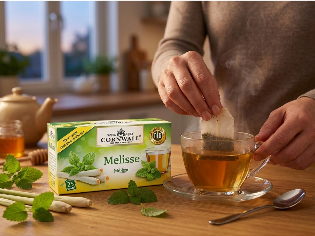 Cornwall bylinný čaj s meduňkou a citronovou trávou - příprava čaje
