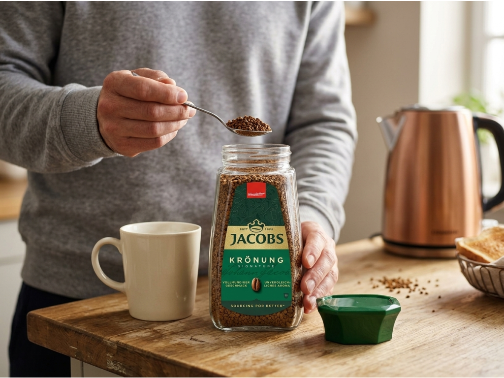 Příprava kávy Jacobs Krönung