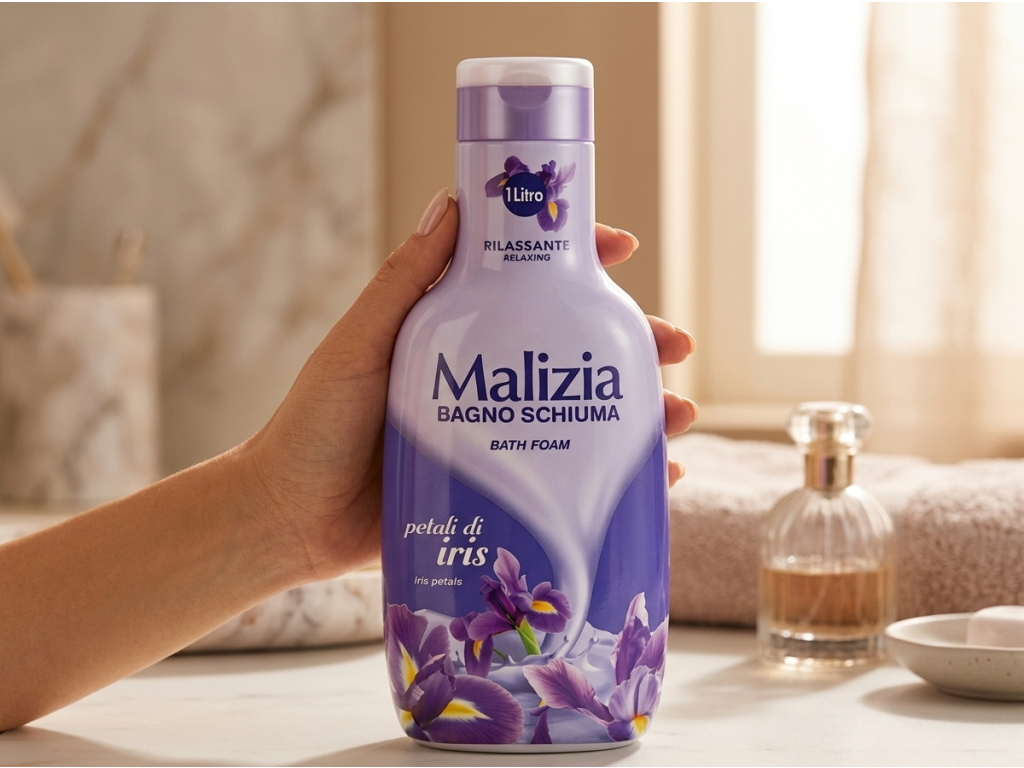 Malizia Petali di Iris držená v ruce