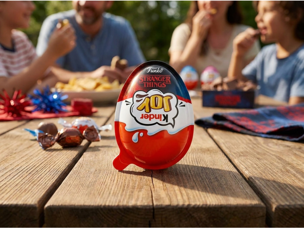 Kinder Joy Stranger Things 20 g v přirozeném prostředí