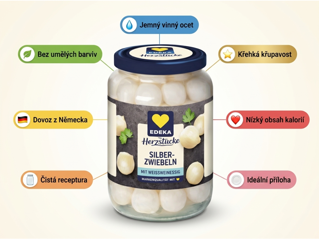 EDEKA stříbrné cibulky - přehled výhod