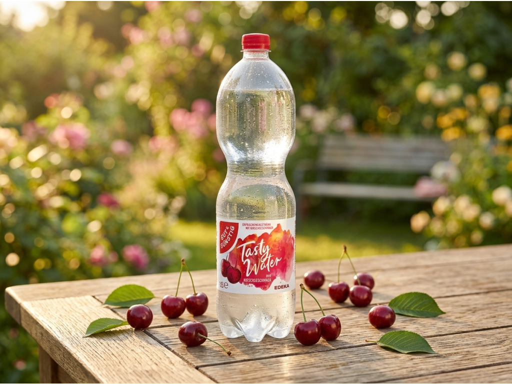 GUT&GÜNSTIG Tasty Water Kirsche 1,5 l - v přírodě