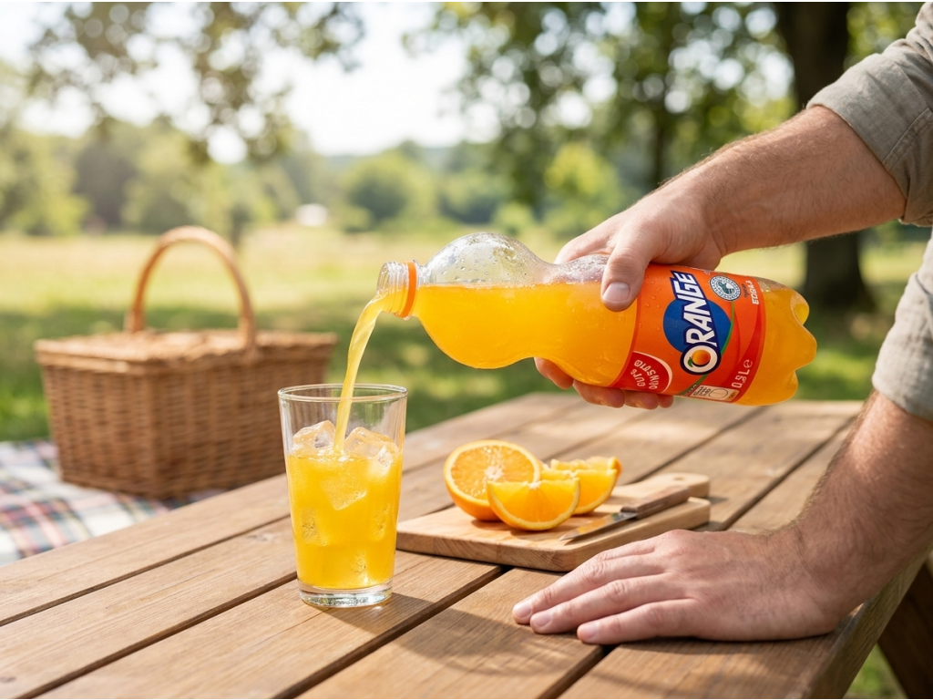 G&G Pomerančová limonáda 0,5 l - podávání