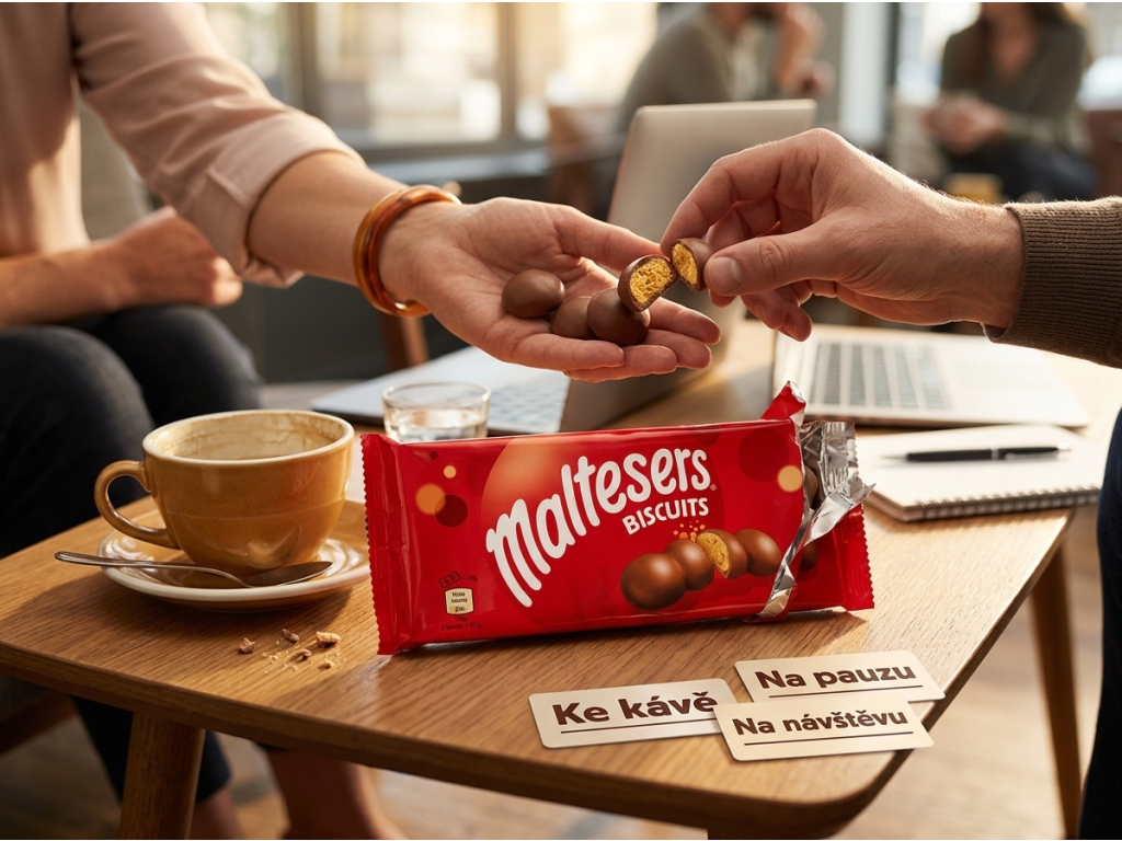 Maltesers Biscuits sdílení ke kávě