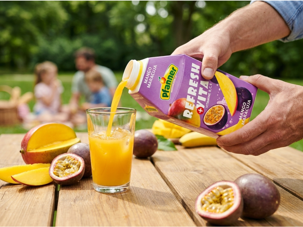 Pfanner Refresh Vita Mango a Marakuja - používání