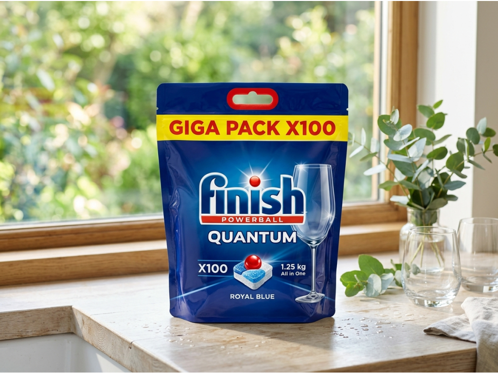 Finish Quantum Powerball kapsle do myčky v čisté kuchyni