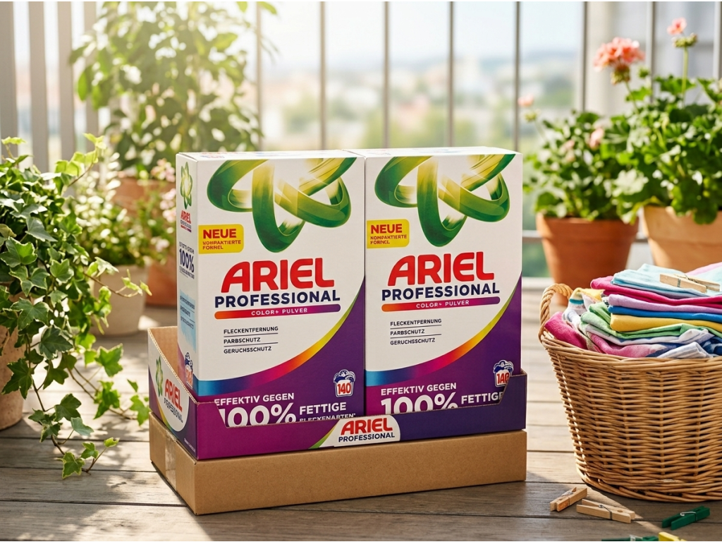 Ariel Professional prací prášek v domácím prostředí