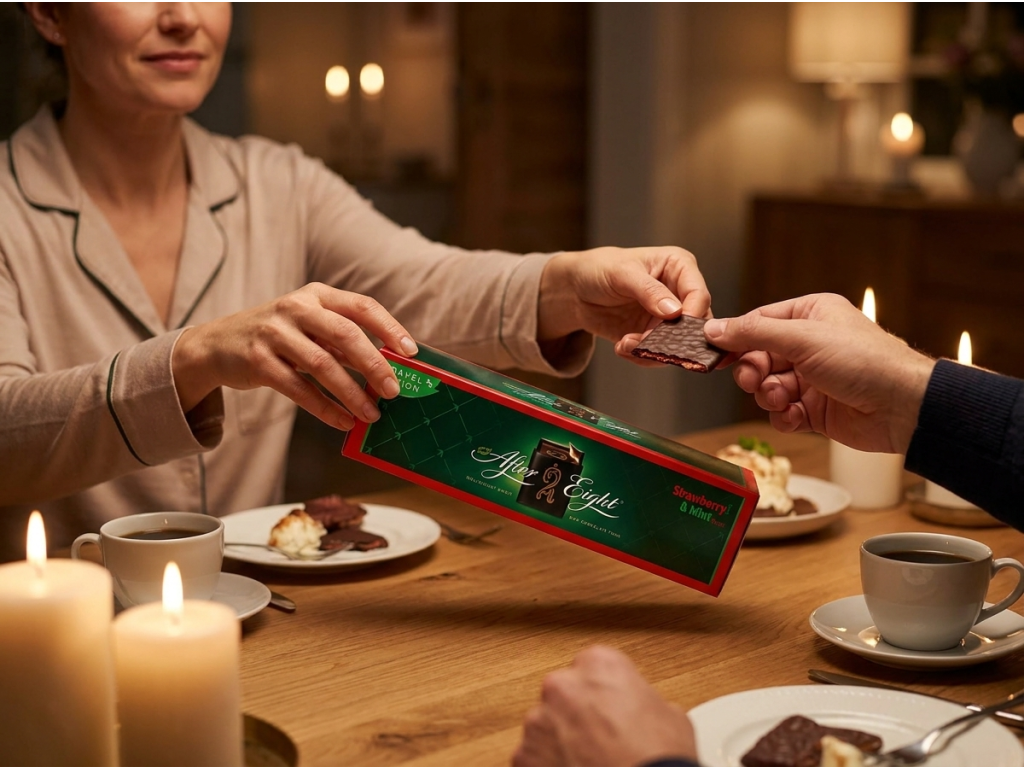 After Eight Jahoda a Máta 400 g - sdílení dezertu po večeři