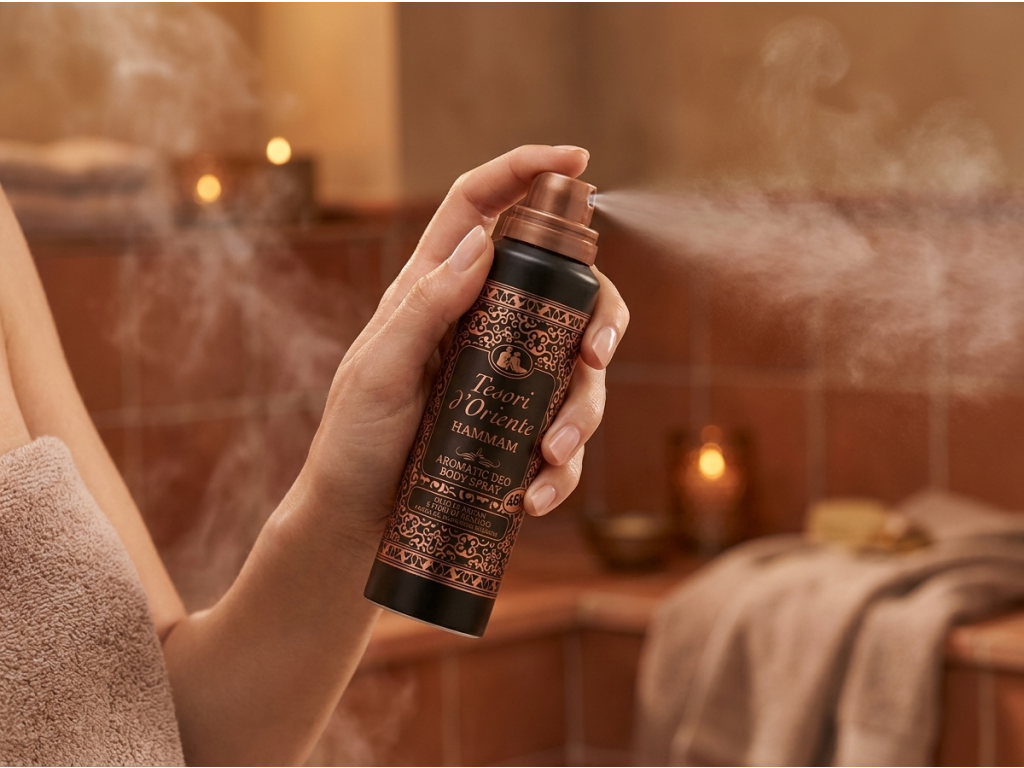 Použití deodorantu Tesori d'Oriente Hammam
