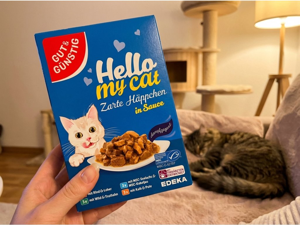 G&G Hello My Cat kapsička v ruce