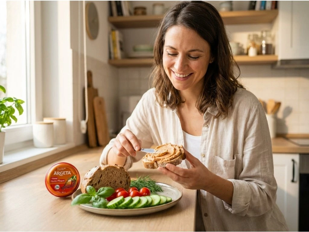 Argeta pikantní na chlebu