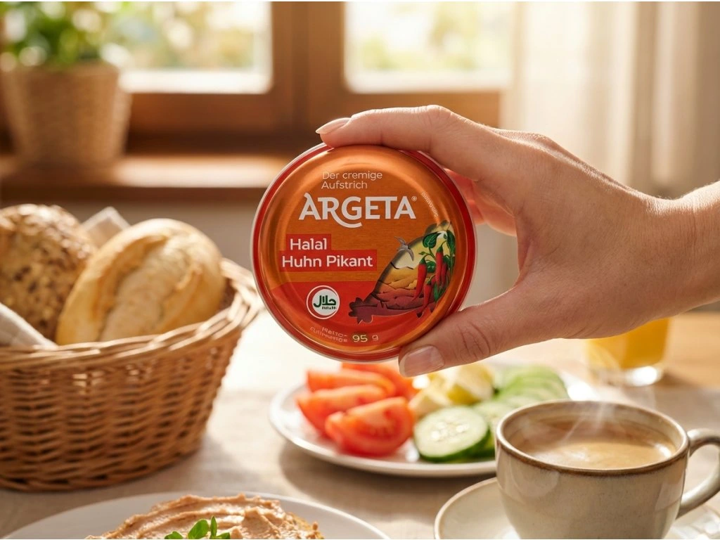 Argeta pikantní v ruce