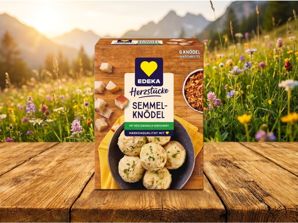 Edeka Herzstücke houskové knedlíky v přírodním prostředí