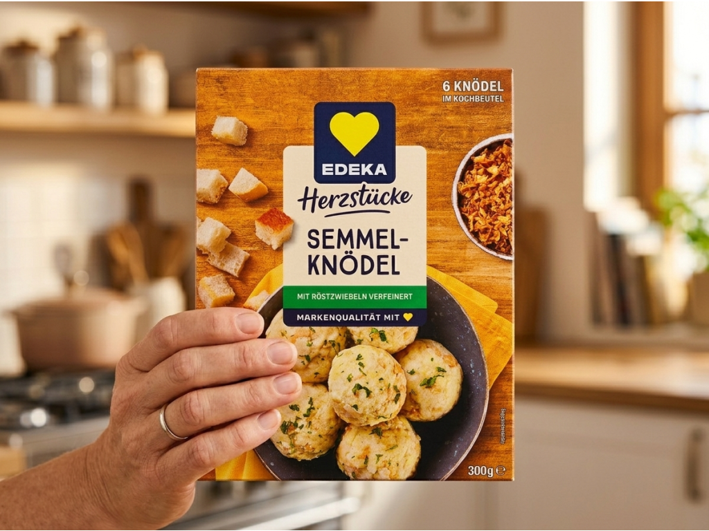 Edeka Herzstücke houskové knedlíky - balení v ruce