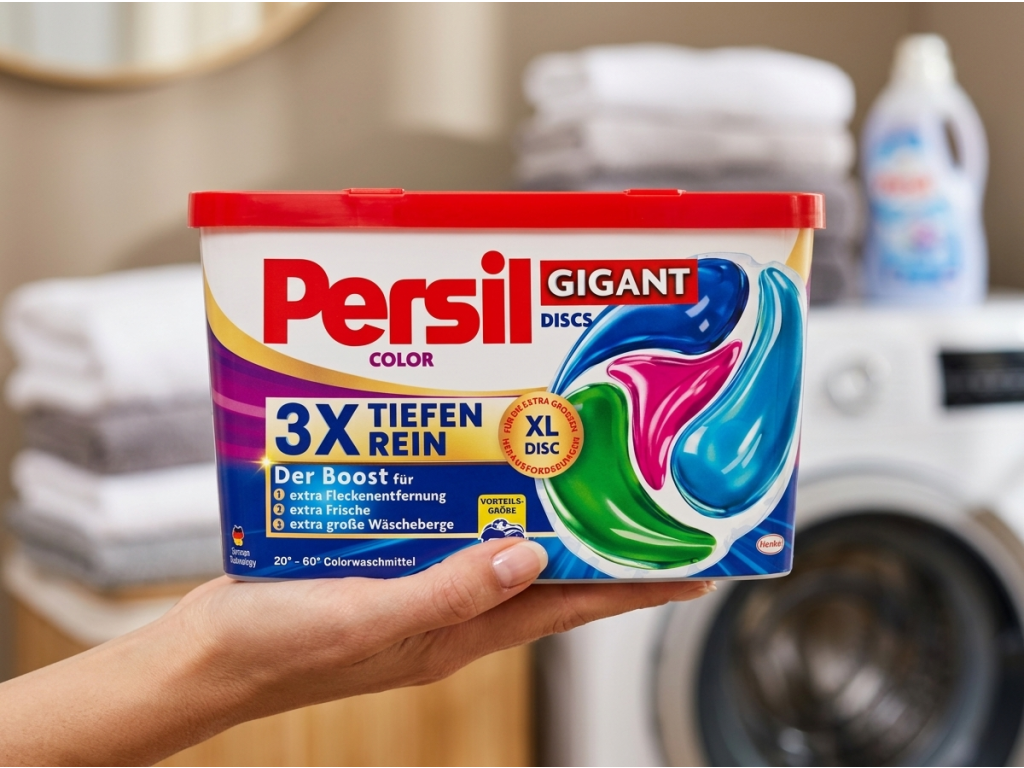 Persil Color Gigant Discs 3x Tiefenrein - balení v ruce