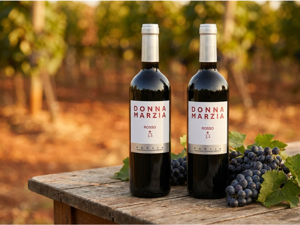 Donna Marzia Rosso IGP Puglia ve vinici v Puglii