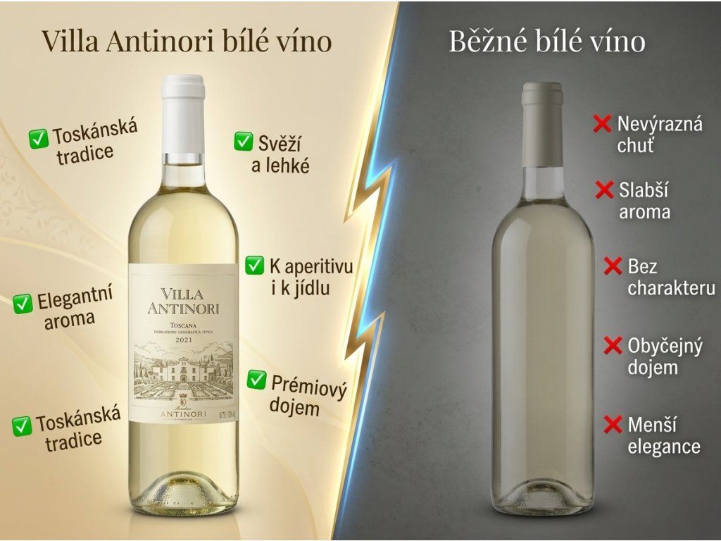 Villa Antinori bílé víno comparison