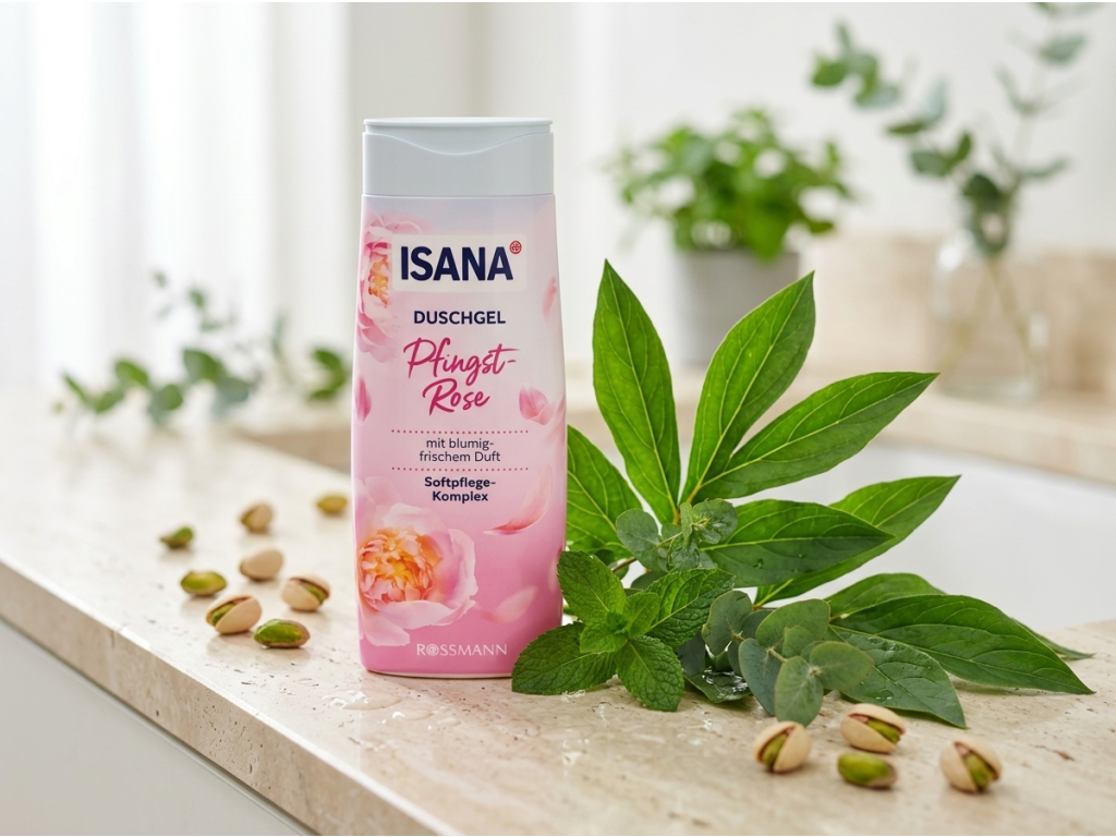 Isana sprchový gel Pivoňka 300 ml - květinová vůně