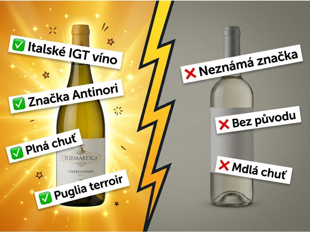 Antinori Tormaresca Chardonnay IGT – srovnání s konkurencí