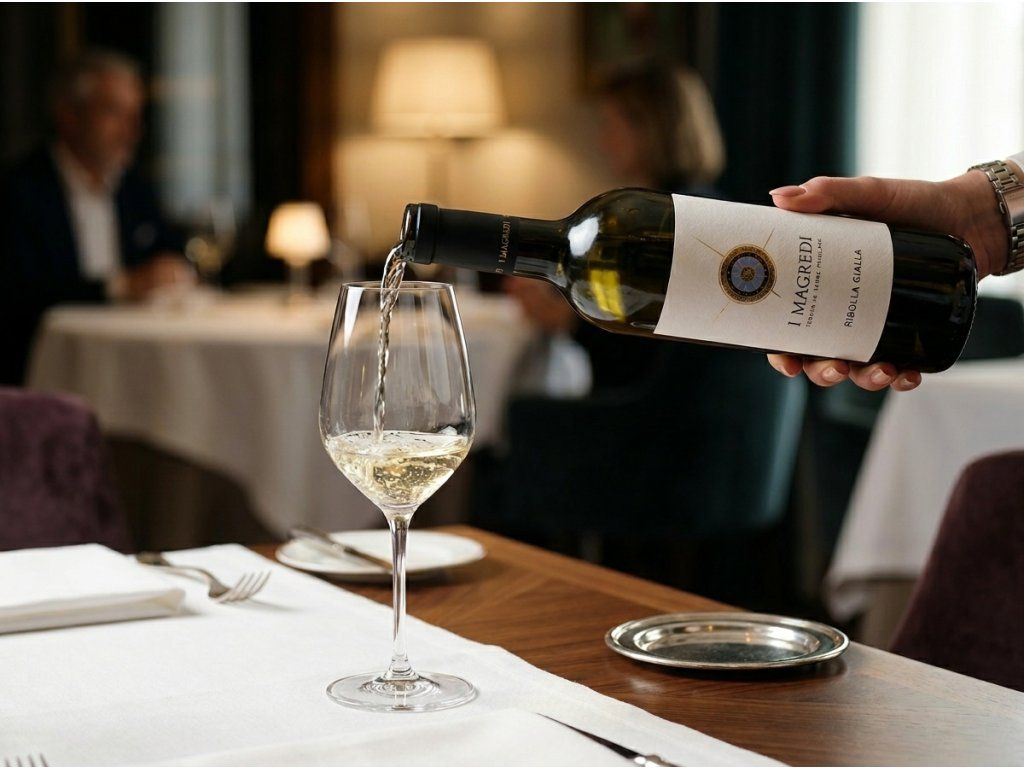 Servírování I Magredi Ribolla Gialla