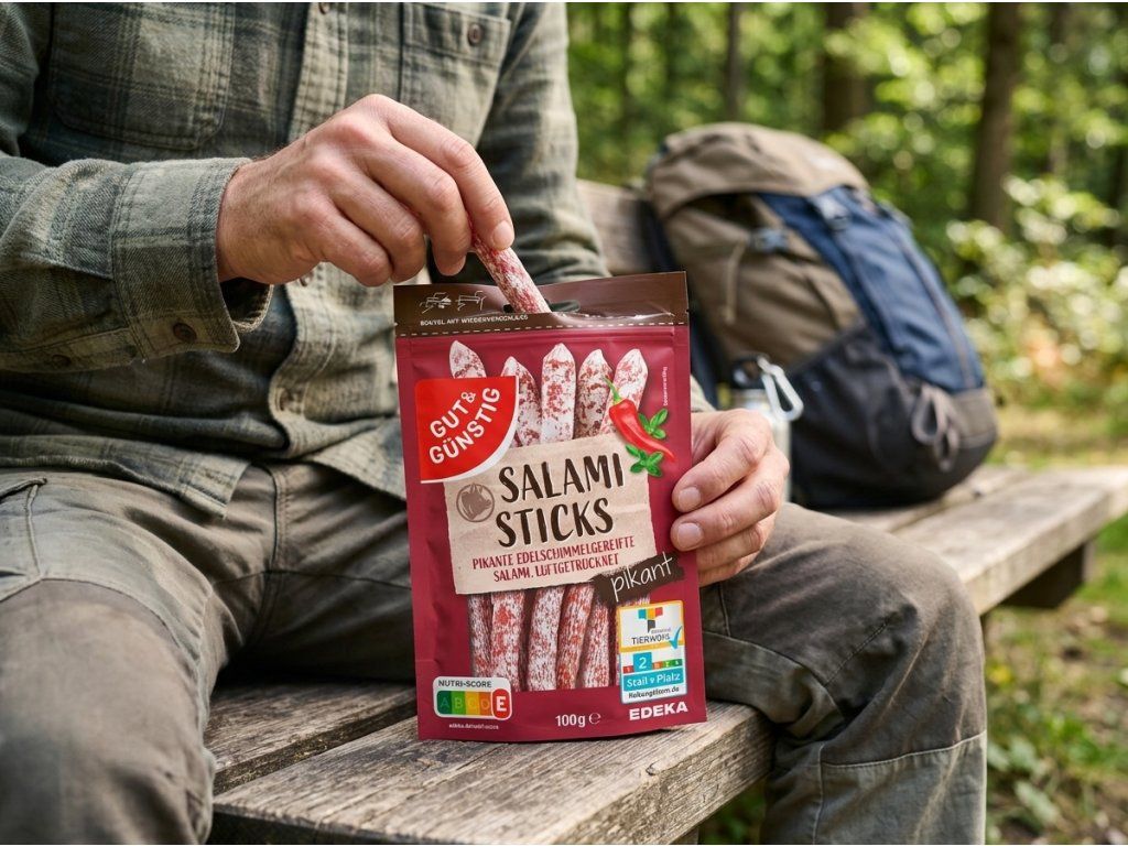 G&G Salami Sticks pikantní 100 g při použití
