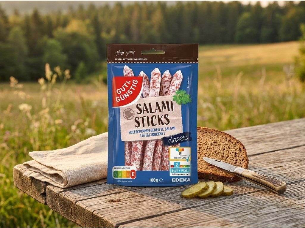 G&G salámové tyčinky Classic v přírodním kontextu