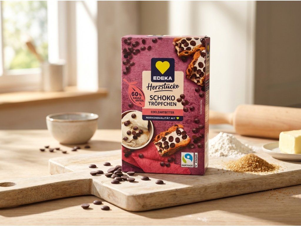 EDEKA Herzstücke čokoládové pecičky 100 g v přírodním kontextu