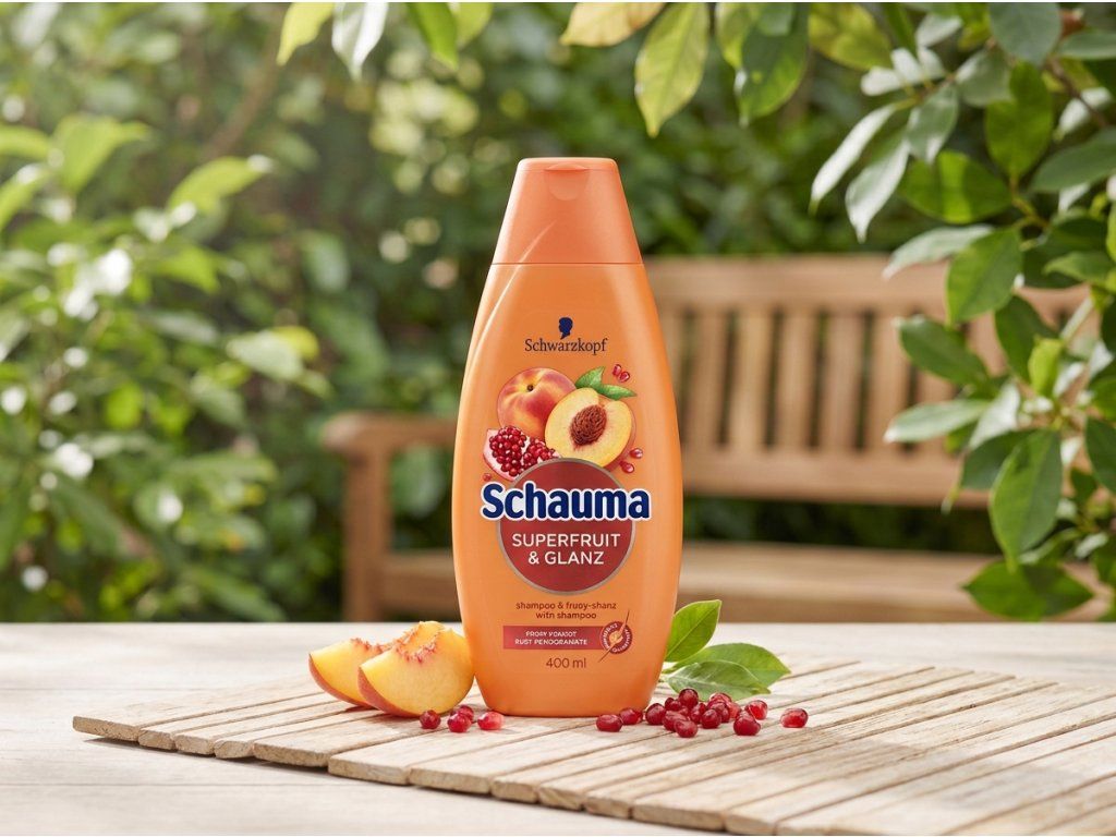 Schauma Superfruit & Glanz v přírodním kontextu