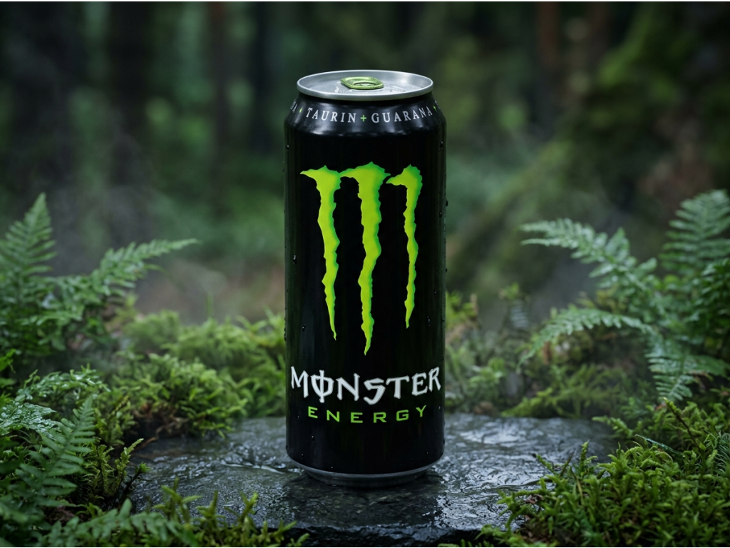 Monster Energy Original 500 ml - lifestyle scéna v přírodě