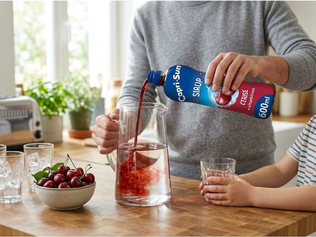 Capri-Sun třešňový sirup s vitamíny 600 ml - použití v kuchyni