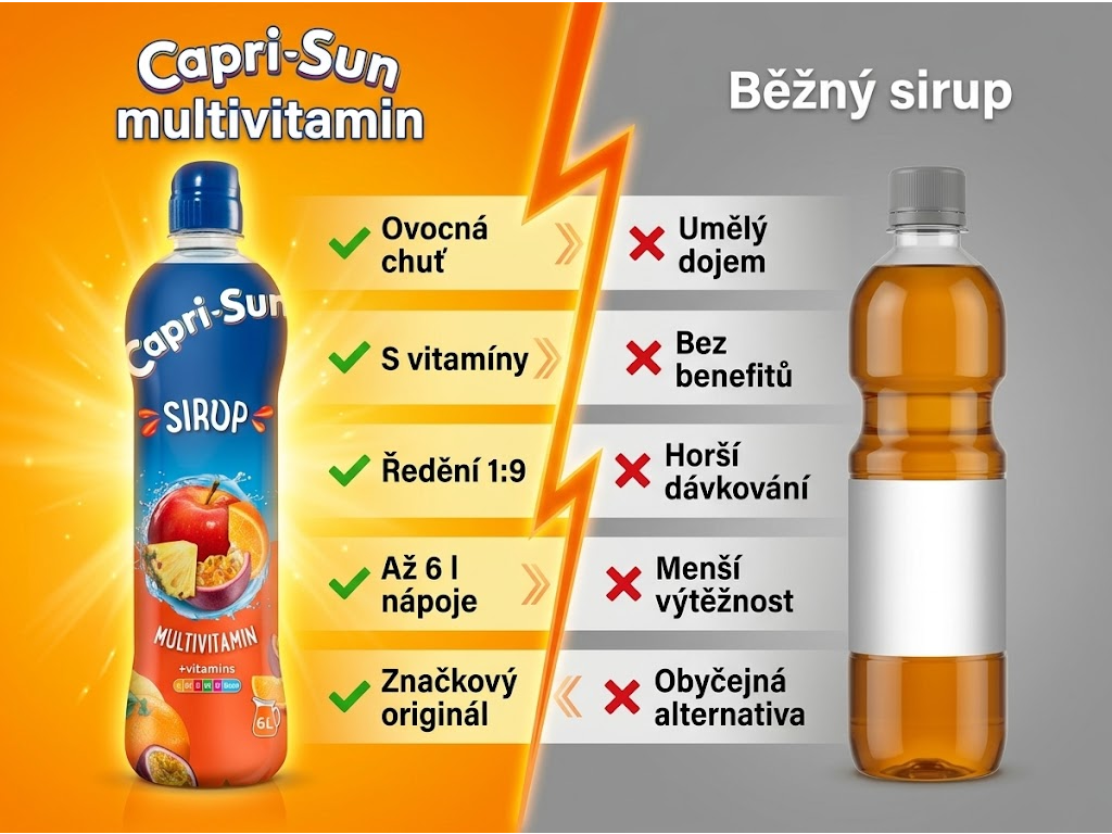 Capri-Sun multivitaminový sirup s vitamíny 600 ml - srovnání