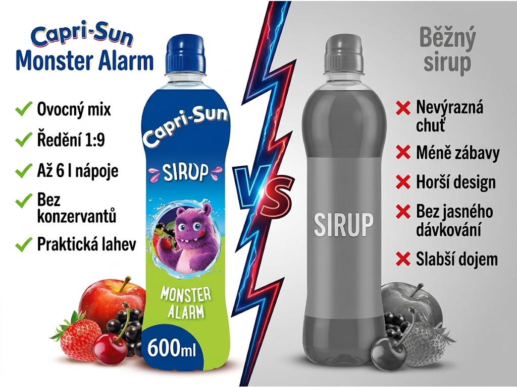 Capri-Sun ovocný sirup Monster Alarm 600 ml - srovnání