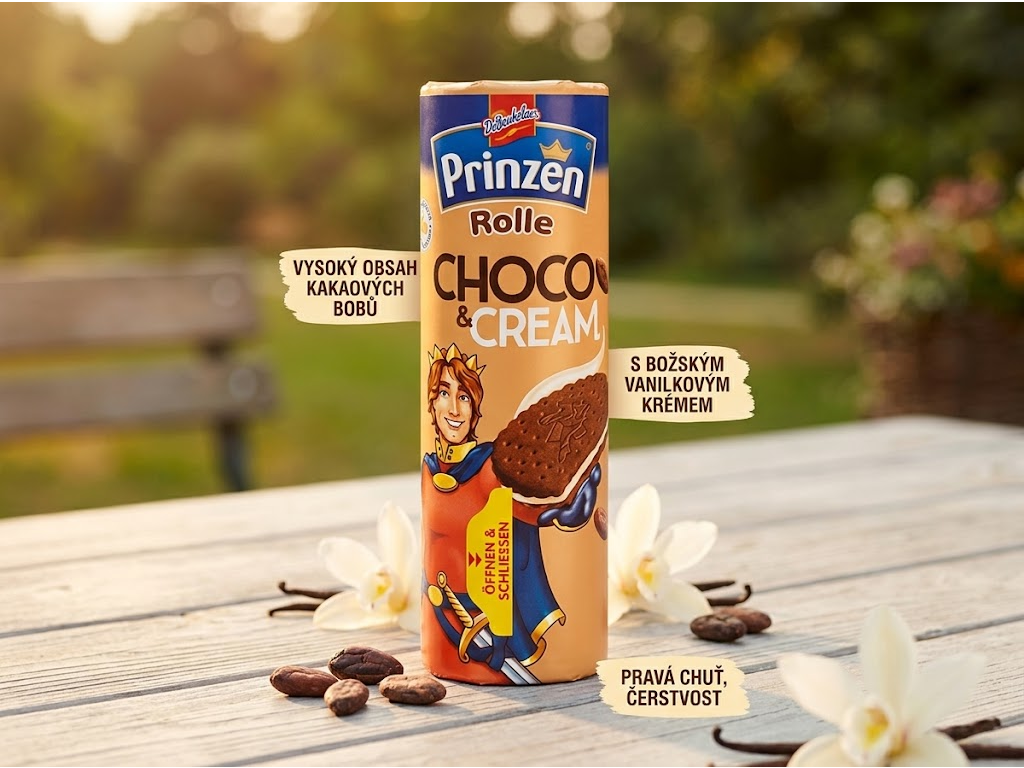 Prinzen Rolle kakaové sušenky s vanilkovo-krémovou náplní 352 g - lifestyle