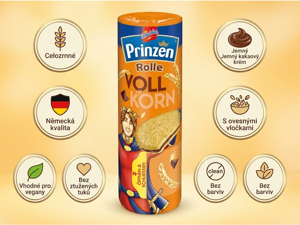 Prinzen Rolle Vollkorn 352 g - hlavní benefity
